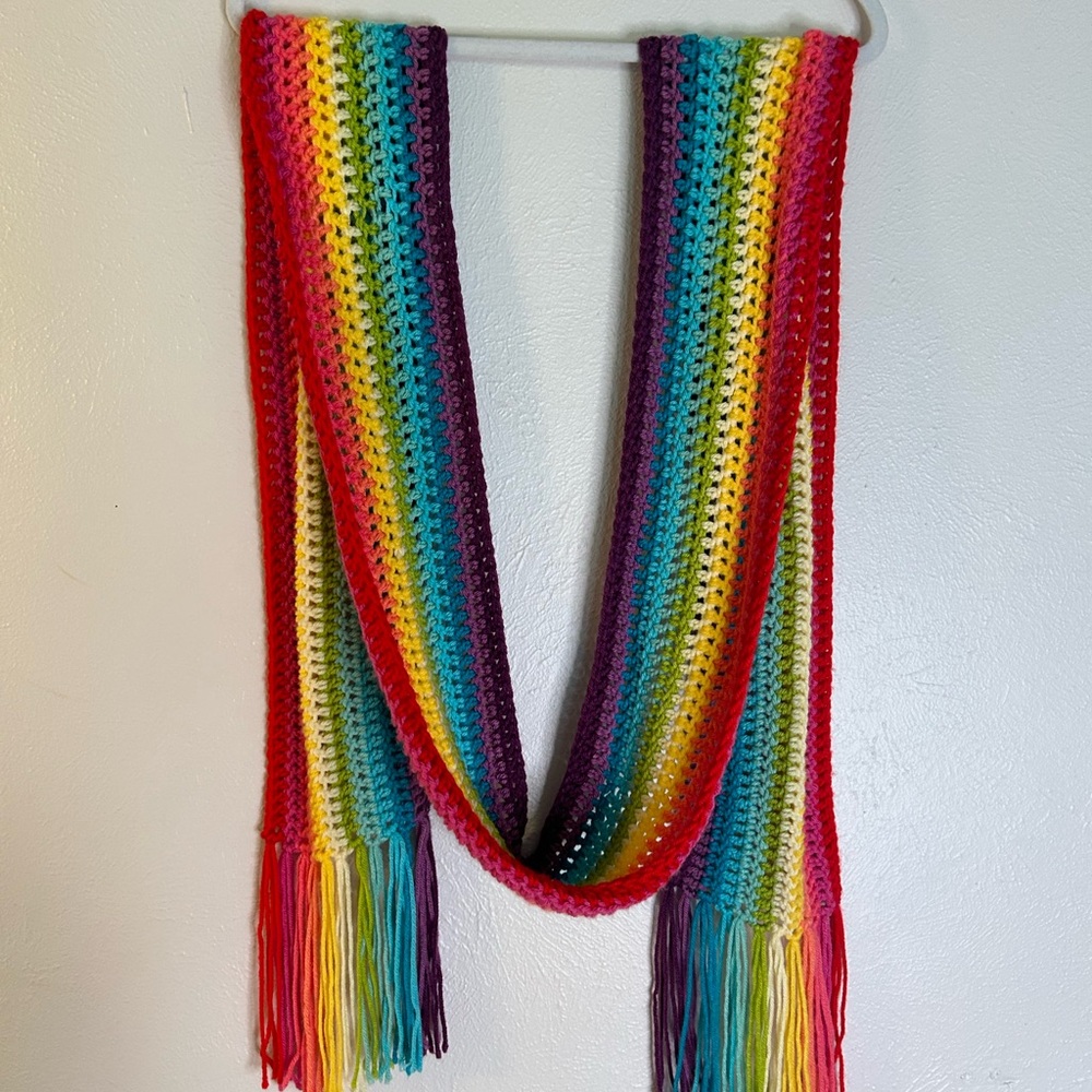 Rainbow scarf